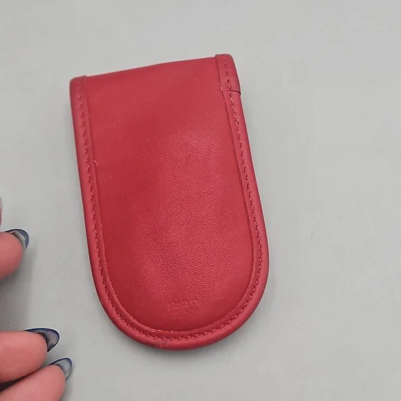 Vintage Coach manicure tool holder vintage Red - Picture 3 of 8